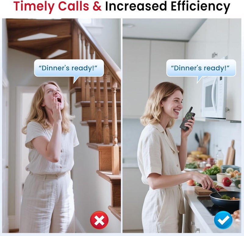 CallToU 2 Way Intercom for Elderly 3300FT Rechargeable 1000mAh Battery, VOX, Ideal for Caregivers & Emergencies Intercoms Wireless for Home/Outdoor Family Communication - Image 2